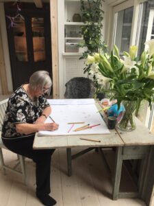 Min skønne mor - mon hun fylder hele blokken? Susanne & saralotz.dk